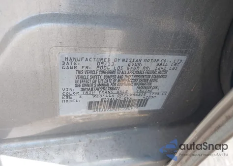 2013 Nissan Sentra Sl from USA, damaged, VIN 3N1AB7AP2DL786477